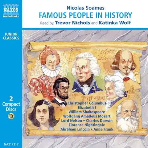 Svetová beletria Naxos Audiobooks Famous People in History – Volume 1 (EN)