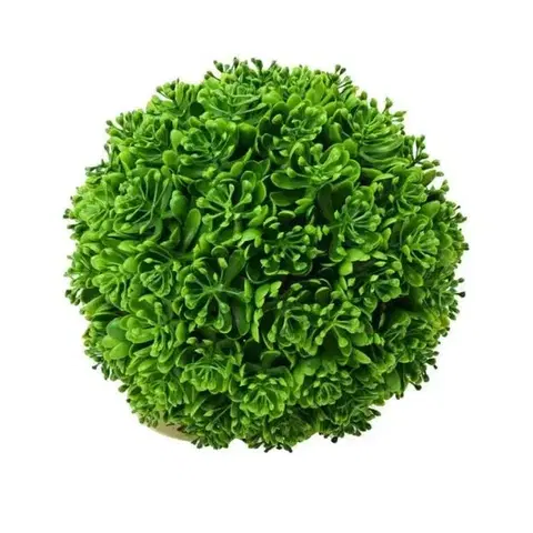 Vetvičky, girlandy, kvety Kinekus Dekorácia guľa 23 cm sukulent zelená