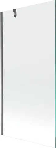 Sprchové dvere MEXEN/S - Next vaňová zástena FIX 90 x 150, transparent, grafit metal 895-090-000-00-00-95