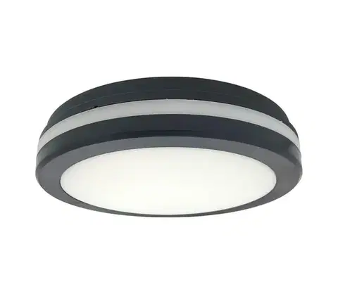 Svietidlá  LED stropné svietidlo s pohybovým senzorom LED/20W/230V 3000/4000/6500K IP54 antracit 008 0001324