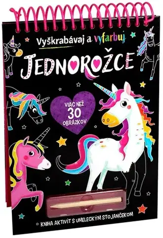 Pre deti a mládež - ostatné Jednorožce - Vyškrabávaj a vyfarbuj - Kolektív autorov,Miroslav Filipec
