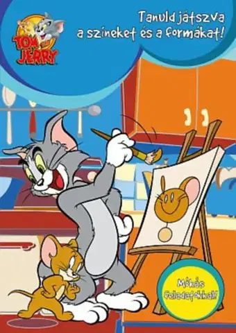 Nalepovačky, vystrihovačky, skladačky Tom és Jerry - Tanuld játszva a színeket és a formákat! - Mókás feladatokkal!