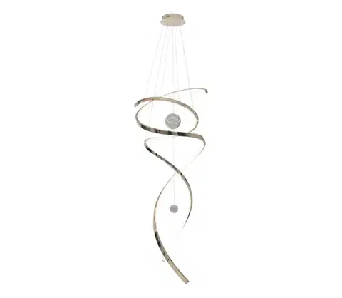 Svietidlá MAXLIGHT P0483D -LED S. luster na lanku RITZ LED/100W/230V pr. 60 cm CRI 90 mosadz P0483D