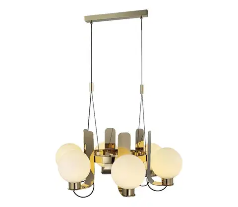Svietidlá  Luster na lanku REGGIO 6xE27/40W/230V zlatý 701CHD1719