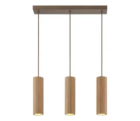 Svietidlá Brilliant - Luster na lanku LAKEWOOD 3xGU10/10W/230V hnedá 51572/20