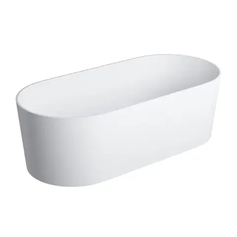 Vane OMNIRES - OVO PZ+ voľne stojaca vaňa, 160 x 75 cm biela mat /BM/ OVOWWBM