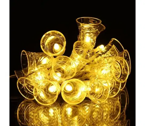 Vianočné dekorácie  - LED reťaz 20× LED / 3× AA / teplá biela, 2,2 m, zvončeky 52000580
