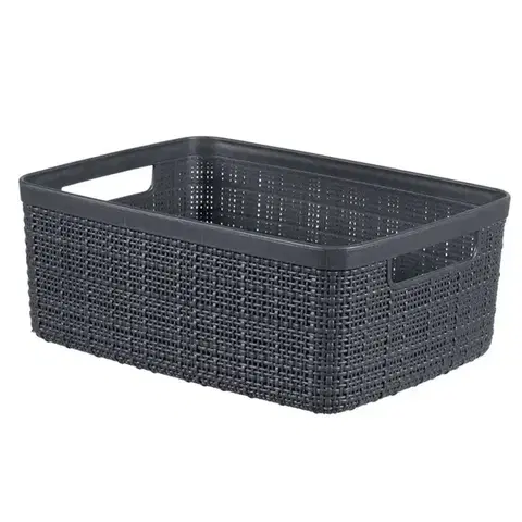 Kúpeľňové doplnky Košík S Jute 245712 tmavošedý 5 L