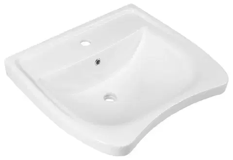 Umývadlá SAPHO - HANDICAP keramické umývadlo pre telesne postihnutých 60x55cm, biela 5160