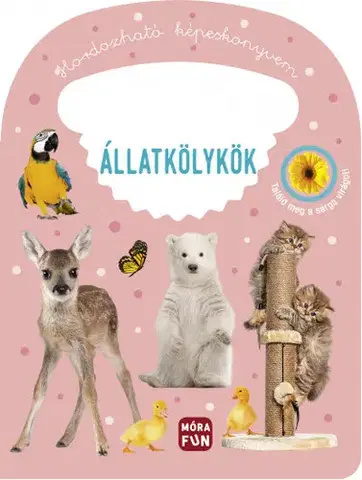 Leporelá, krabičky, puzzle knihy Hordozható képeskönyvem - Állatkölykök