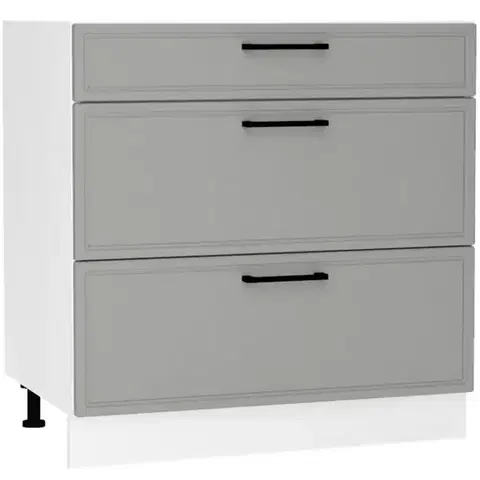 Kuchynské skrinky stojace Kuchynská skrinka Emily D80S/3 Dast Grey
