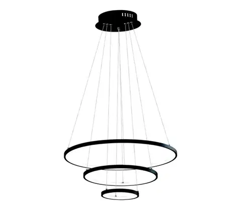 Svietidlá Eurolamp LED Luster na lanku LED/42W/230V 3000K čierna 144-15007