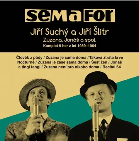 Dráma, divadelné hry, scenáre Supraphon Semafor Komplet 9 her z let 1959-1964 15 CD - audiokniha