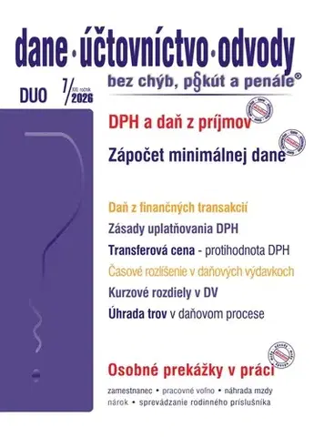 Dane, účtovníctvo Dane účtovníctvo odvody 7 2026 - DPH v zákone o dani z príjmov, Spôsob zápočtu minimálnej dane - Kolektív autorov
