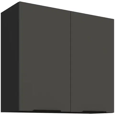 Kuchynské skrinky visiace Kuchynská skrinka Aria-Gr/Bl Anti Fingerprint 80g-72 2f