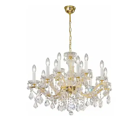 Svietidlá Kolarz 3149.88+4.3.KoT - Krištáľový luster MARIA LOUISE 12xE14/40W/230V 24K zlato 3149.88+4.3.KoT