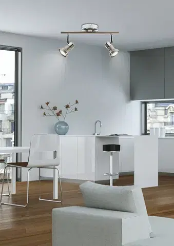 Stropná svetla Stropné svietidlo 2X50W GU10 chróm ARKON