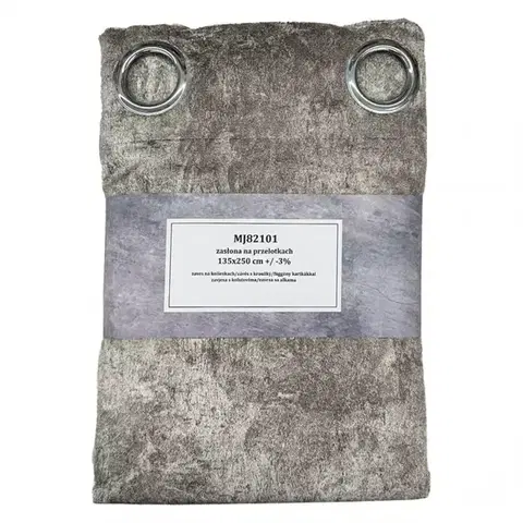 Závesy do spálne Záves na priechodkách  MJ82101/1 135x250 krémová