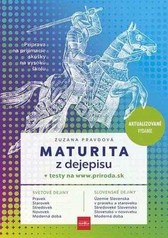 Prijímačky na stredné školy Maturita z dejepisu + testy na webe - Zuzana Pravdová