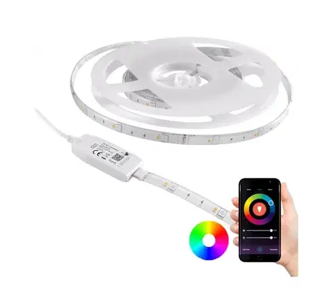 LED osvětlení  RGB LED Stmievateľný vonkajší pásik Wi-fi LED/6,5W/230V IP65 2 m Tuya 313904