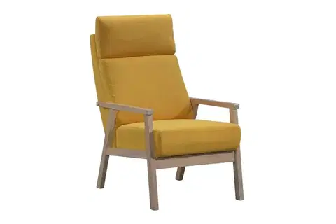 Kreslá RELAX 1 čalúnené kreslo, žlté