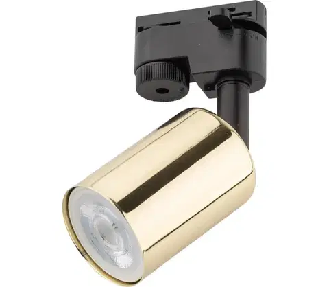 Svietidlá  Bodové svietidlo do lištového systému TOP 1xGU10/10W/230V zlatá/čierna 4921