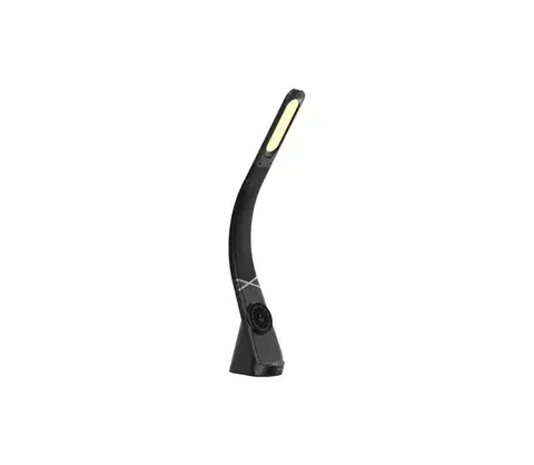 Lampy  09110L - stmievateľná LED stolná lampa s bezdrôtovým nabíjaním MAGIC LED/5W/230V čierna 09110L
