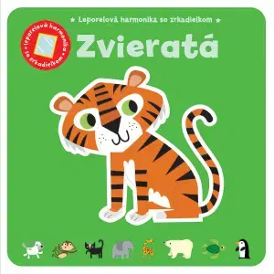 Leporelá, krabičky, puzzle knihy Zvieratá - leporelová harmonika so zrkadielkom