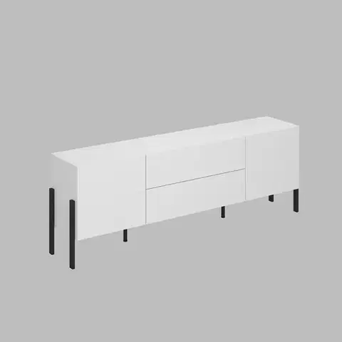 TV stolíky DEKTON 40 televízny stolík, biela