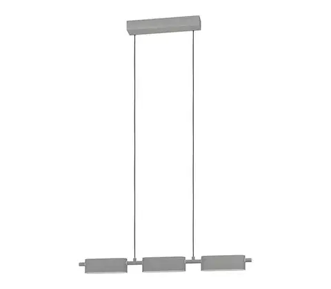 Svietidlá Eglo 99819 - LED Stmievateľný luster na lanku ROVIRA 3xLED/6,7W/230V strieborná 99819