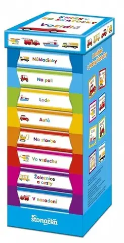 Leporelá, krabičky, puzzle knihy Knižky zo škatuľky: Dopravné prostriedky