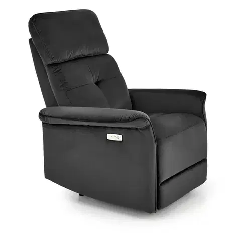 Relaxačné Elektrické polohovacie kreslo s USB SEMIR Halmar