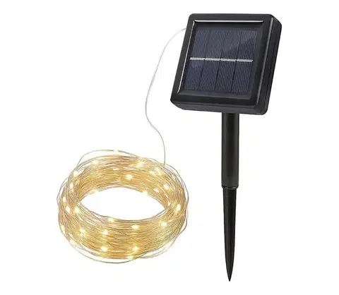 LED osvetlenie  WL919 - LED solárny dekoratívny reťazec LED/3,7V 800 mAh 22 m WL919
