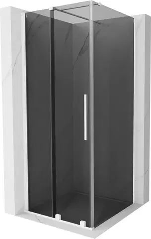 Sprchovacie kúty MEXEN/S - Velár sprchovací kút, posuvné dvere 90 x 90, grafit, biela 871-090-090-41-20