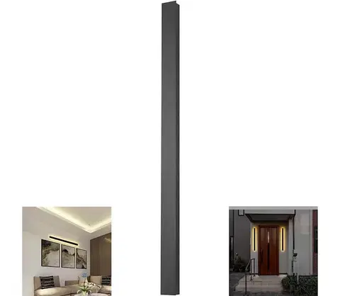 LED osvetlenie  LED vonkajšie nástenné svietidlo LED/23W/230V 4000K IP65 141 cm antracit 10439