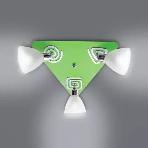Lampy do detskej izby Lampa K3Z2 zelená PL3