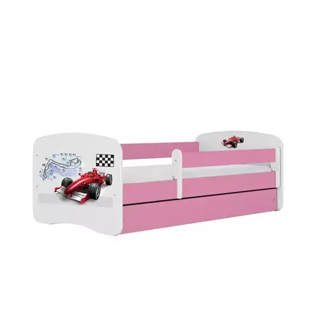 Postele pre dievčatá Detská Posteľ. Babydreams+Sz+M ružová 80x180 Formula