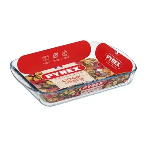 Pekáče a zapekacie misy PYREX Pekáč s ušami hranatý, 35x23x6cm, 2,7L, sklo číre PYREX KLC