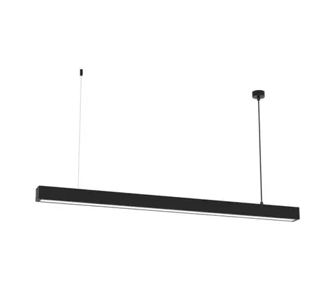 Svietidlá  Luster na lanku LUNGO T8 1xG13/18W/230V čierna MLP8912