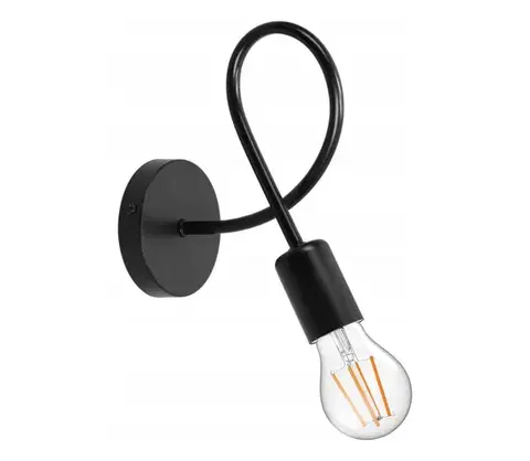 Svietidlá SmartLED Nástenné svietidlo 1xE27/20W/230V čierne 7035