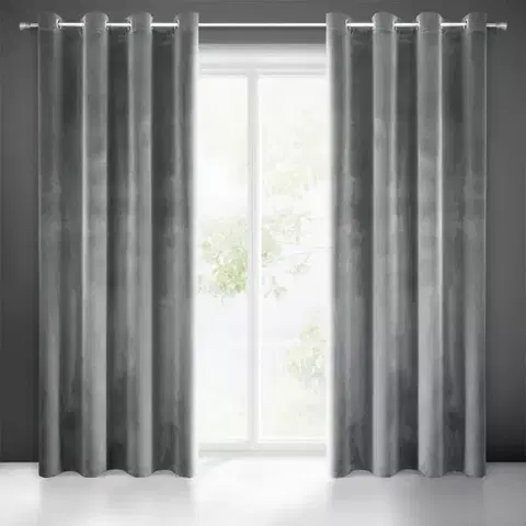 Závesy do spálne Záves SAMANTA 140X250 na priechodkách 398407