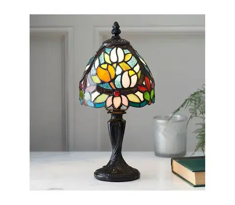 Lampy Endon 64331 - Stolová lampa Tiffany SYLVETTE 1xE14/40W/230V, priemer 15 cm 64331