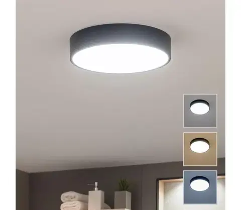 Svietidlá BRILAGI - LED Kúpeľňové stropné svietidlo POOL LED/24W/230V pr. 30 cm IP54 čierna FG-R300-24W-BLK
