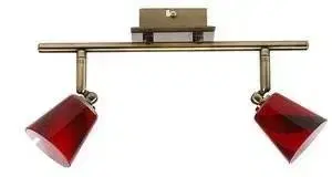 Stropná svetla Stropná lampa Murano 2X40W G9 patina