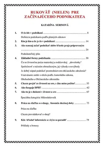 Manažment Rukoväť (nielen) pre začínajúceho podnikateľa - Katarína Serinová