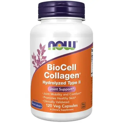 Kolagén na kĺby NOW Foods BioCell Collagen® hydrolyzovaný typ II