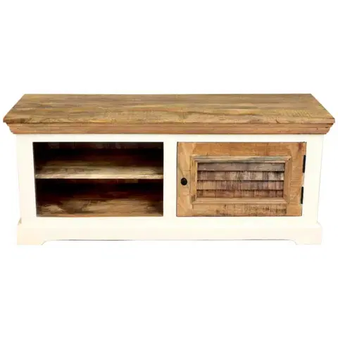 Botníky Botník Agni 120x50x45 indický masív mango