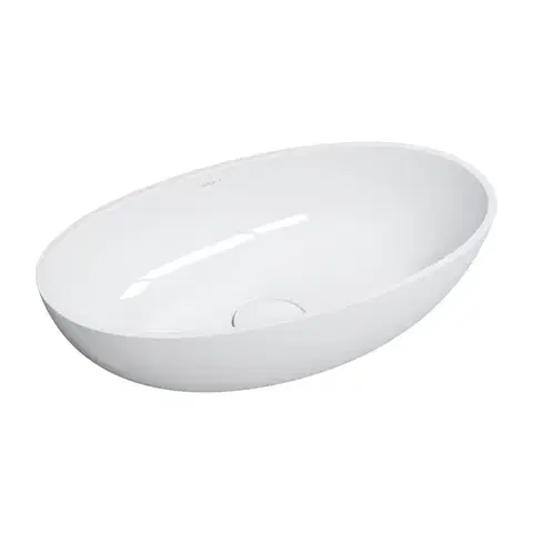 Umývadlá OMNIRES - SHELL M+ umývadlo na dosku, 60 x 35 cm biela lesk /BP/ SHELLUNBP