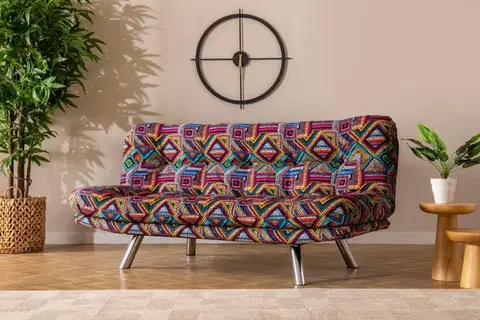 Pohovky a gauče Trojmiestna rozkladacia pohovka Misa Small Sofabed - Patchwork