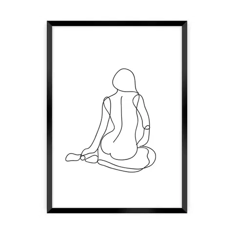 Obrazy Plagát Figure Line I
